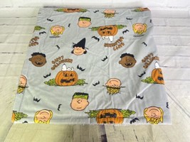 Peanuts Halloween Snoopy Charlie Brown Pumpkin Sherpa Baby Pet Blanket Throw NEW - £15.59 GBP