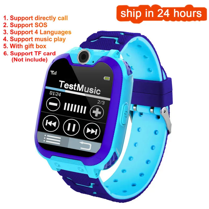 Smart Watch Phone for Kids Dial Touch Screen Camera Game Music Play Watch SOS Sm - £148.49 GBP