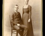 Vintage CDV Photo Family Genealogy Waterboro Maine Myron &amp; Nell Andrews ... - $12.86