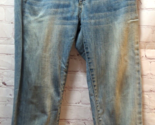 Madewell sz 4 skinny straight stretch light wash jeans women distressed - £10.12 GBP