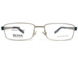 HUGO BOSS Eyeglasses Frames 0460 SH6 Blue Matte Silver Rectangular 54-17... - $55.88