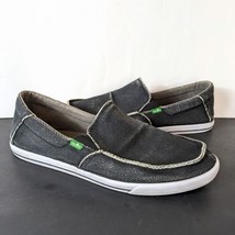 SANUK Boat Shoes Mens 13  Sidewalk Surfer Gray Grey Slip Ons - £30.53 GBP