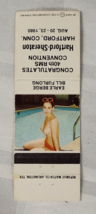 1980 HARTFORD SHERATON PIN UP GIRL MATCHBOOK COVER VINTAGE RETRO 40TH RM... - £10.15 GBP