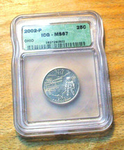 2002-P  ICG Graded MS67 Ohio State Quarter - $22.95