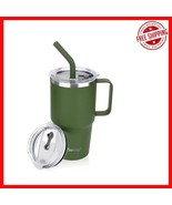 Stylish 24 oz Insulated Coffee Mug - Double Wall Stainless Steel with St... - $44.06 CAD