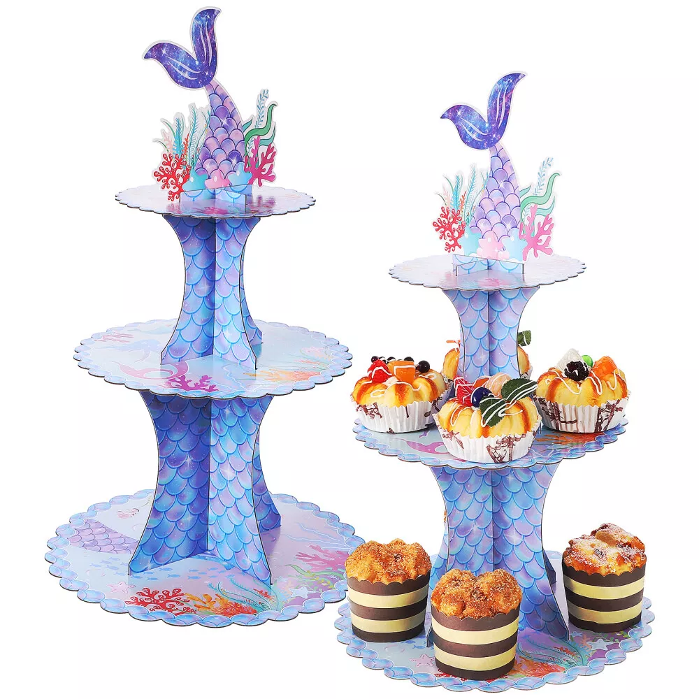 2pcs Portable Wedding Birthday 3-tier Tiered Cupcake Display Stand - $47.99 CAD