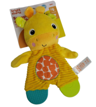 Bright Starts Giraffe Teether Lovey Snuggle &amp; Teethe Soft Crinkle Baby Toy - £13.88 GBP