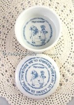 Giftcraft Friendship There Are No Strangers Here Porcelain Trinket Box Mint Cond - £7.99 GBP