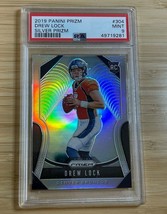 Prizm 2019 Silver Drew Lock PSA 9 Denver Broncos RC Rookie Card Panini 3 - £179.78 GBP