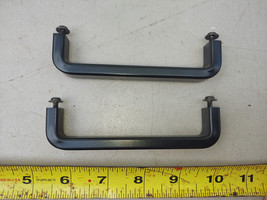 22HH30 PAIR OF ALUMINUM HANDLES FROM ONKYO STEREO: 50G EACH, 4-1/2&quot; X 1-... - $4.92