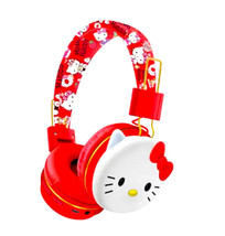 Wireless Headphones Hello Kitty Earmuffs Bluetooth Headset Mic Build-In ... - $25.95