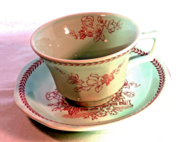 8 Cups &amp; 7 Saucers of Adam&#39;s Calyx Ware English Ironstone - £66.38 GBP