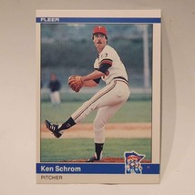 1984 Fleer Ken Schrom #572 Minnesota Twins Baseball Card - £0.89 GBP