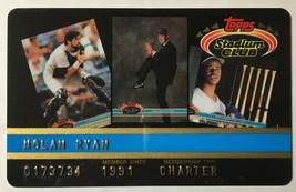 1991 Stadium Club Credit Card Promo Nolan Ryan - Mint - £6.17 GBP