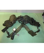 VIETNAM ERA LC-1 LOAD CARRYING SUSPENDERS ALICE CLIP OD GREEN LBE RIG ME... - $80.99