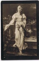 Bulgaria Postcard Lady On Stairs With Flowers 1930 - $3.46