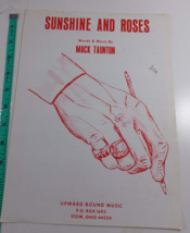 Sunshine and roses by mack taunton 1977 sheet music good - $5.94