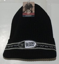 Reebok Classic NFL Licensed Las Vegas Raiders Black Cuffed Winter Cap image 1