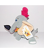 Dumbo with Feather Bean Bag Plush 6in Elephant Walt Disney World Stuffed... - £4.73 GBP