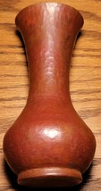 Vintage J.C.L.R. Hammered Copper Vase Fluted Opening 5 3/4 Inch - £60.74 GBP