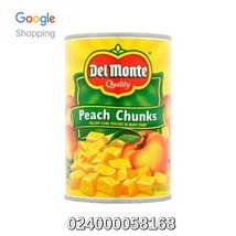 UPC#024000058168 Del Monte Peach Chunks Yellow Cling , 15 Ounces, - 6 Pack - £22.43 GBP