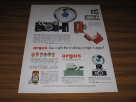 1955 Print Ad Argus C-3 &amp; C-4 Cameras &amp; Projectors Ann Arbor,MI - £11.48 GBP