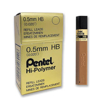 Pentel Hi-Polymer Lead Refill 0.5mm (Box of 12) - HB - $38.16