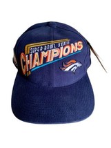 Vintage NWT Denver Broncos Super Bowl XXXIII Champions Hat Cap Strapback NFL - £23.52 GBP