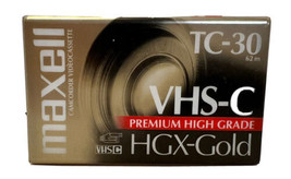 Maxell MAX203010 High Grade VHS-C Videotape Cassette Brand New Sealed - £4.47 GBP