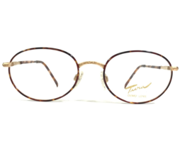 Vintage Tura Eyeglasses Frames MOD.769 TOR Tortoise Matte Gold Round 50-... - $51.21