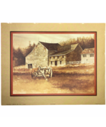 Litho Print Arthur A Kaplan USA The Old Wagon 11” x 14” Country Farmhous... - £17.47 GBP