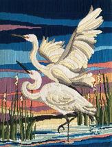 Egrets Long Stitch Kit designed by Fiona Jude for Country Threads. New c... - $81.50