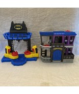 Fisher Price Imaginext Gotham City Jail And Super Friends Battle Batcave - £15.88 GBP