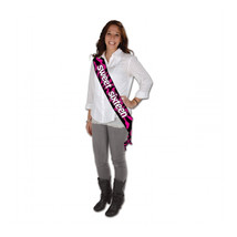 Beistle Company Sweet Sixteen Satin Sash - Pack of 6 - $1,081.42 MXN