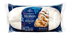 LOven Fresh Marzipan Stollen Christmas Fruit Cake Fresh Baked In Germany US Ship - £23.28 GBP