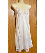 Vintage Sliperfections Dress Slip white Nylon w/ Lace Trim Sz 34 - $21.80 CAD