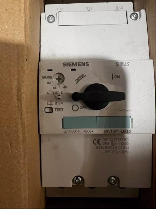 New Siemens 3RV1041-4JA10 Circuit Breaker size S3 for motor protection - $119.00