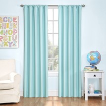 Eclipse Blackout Thermal Rod Pocket Window Curtain For Bedroom Or, 1 Panel - £26.74 GBP