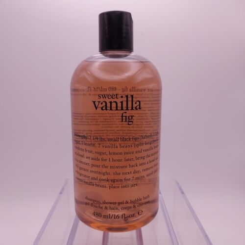Primary image for Philosophy Shampoo, Shower Gel, Bubble Bath Sweet Vanilla Fig 16oz New Sealed