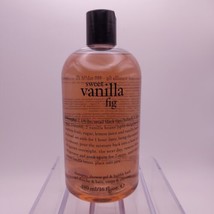 Philosophy Shampoo, Shower Gel, Bubble Bath Sweet Vanilla Fig 16oz New Sealed - $24.74