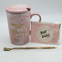 Tea Mug Gift Set Not A Day Over Fabulous Birthday Pink Mom Sister Grandma Aunt - £11.02 GBP