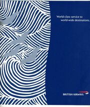 British Airways World Class Service to World Wide Destinations Booklet - $27.72