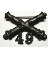 1902-1905, U.S ARMY ARTILLERY CORPS, BRONZE, 49th FIELD ARTILLERY, COLLA... - $643.64 MXN