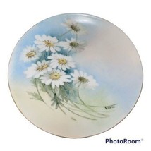 Vintage Weimar Germany Plate Daisies Viner Hand Painted Collectible Welmar - $24.72