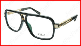 ZILLI Eyeglasses Frame Titanium Acetate Black Gold France Made ZI 60019 C01 - £651.85 GBP