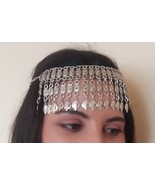 Pomegranate Forehead Silver Plated Drop, Armenian Headpieces Drop - $78.65 CAD