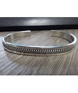 925 Sterling Silver Native American Cuff Bracelet Small Wrist Free Shipping - $95.07 CAD