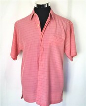 Quiksilver Shirt Silver Edition Men&#39;s Size Small Coral and Blue Checks C... - $17.00