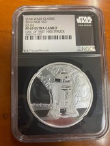 2016 Nieu Star Wars Classic S$2 R2-D2 NGC PF69 Ultra Cameo First 1000 Struck - £120.65 GBP