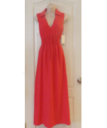 Harper Rose V-neck Sleeveless Maxi Dress Watermelon Women&#39;s Sz L NWT MSR... - $26.20